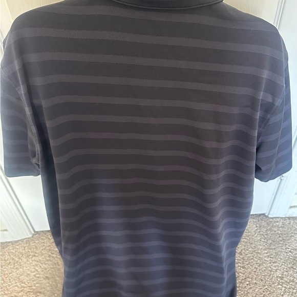 Men’s used size XXL 2XL Bolle golf polo shirt grey black striped Pre own items - Picture 4 of 4